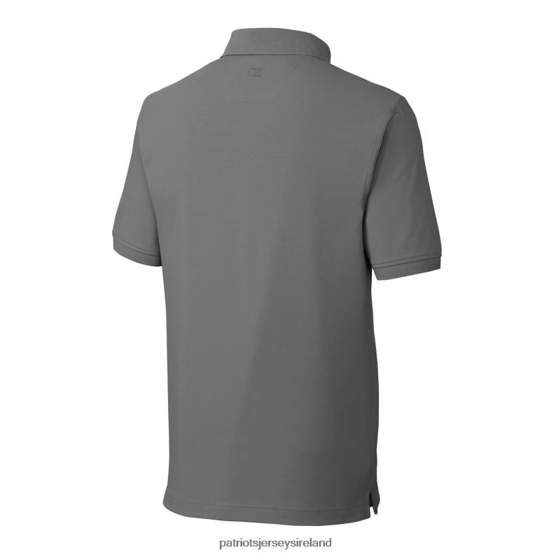 Patriots Jersey Men Cutter & Buck Steel Advantage Tri-Blend Pique Big & Tall Throwback Polo 8226D1571 Clothing