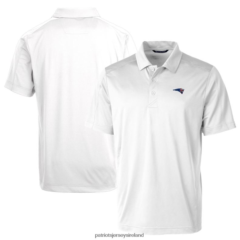 Patriots Jersey Men Cutter & Buck White Big & Tall Prospect Textured Stretch Polo 8226D1362 Clothing