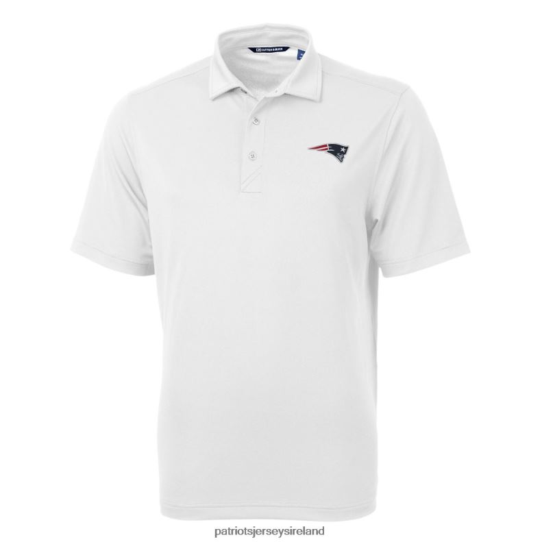 Patriots Jersey Men Cutter & Buck White Big & Tall Virtue Eco Pique Recycled Polo 8226D1615 Clothing