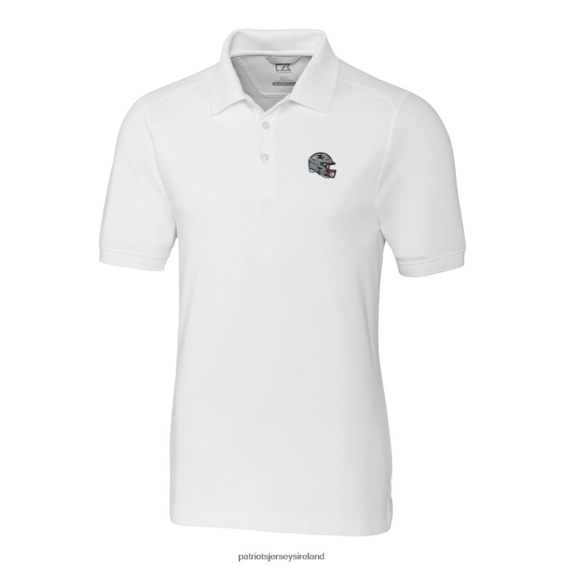 Patriots Jersey Men Cutter & Buck White Helmet Advantage Tri-Blend Pique Polo 8226D1283 Clothing