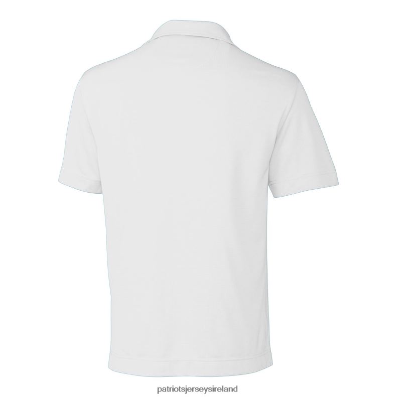 Patriots Jersey Men Cutter & Buck White Throwback Logo Big & Tall DryTec Genre Textured Solid Polo 8226D1538 Clothing