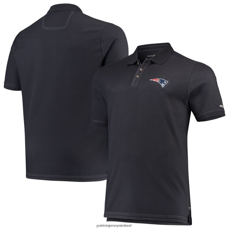 Patriots Jersey Men Tommy Bahama Charcoal Big & Tall Sport Emfielder Polo 8226D1620 Clothing