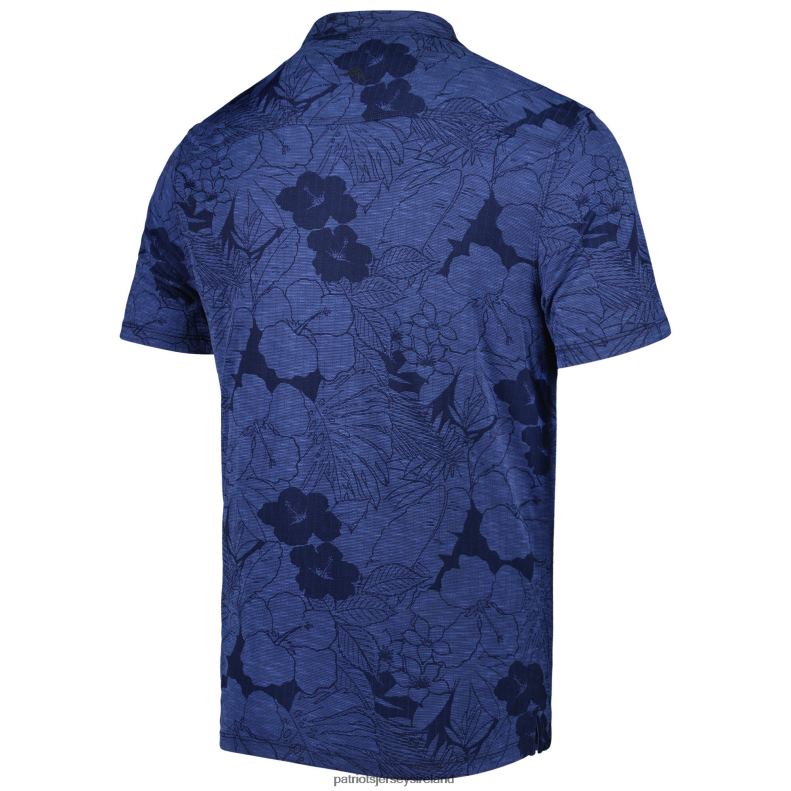 Patriots Jersey Men Tommy Bahama Navy Miramar Blooms Polo 8226D1281 Clothing
