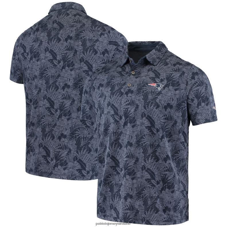 Patriots Jersey Men Tommy Bahama Navy Sport Palmetto Palms Polo 8226D1492 Clothing
