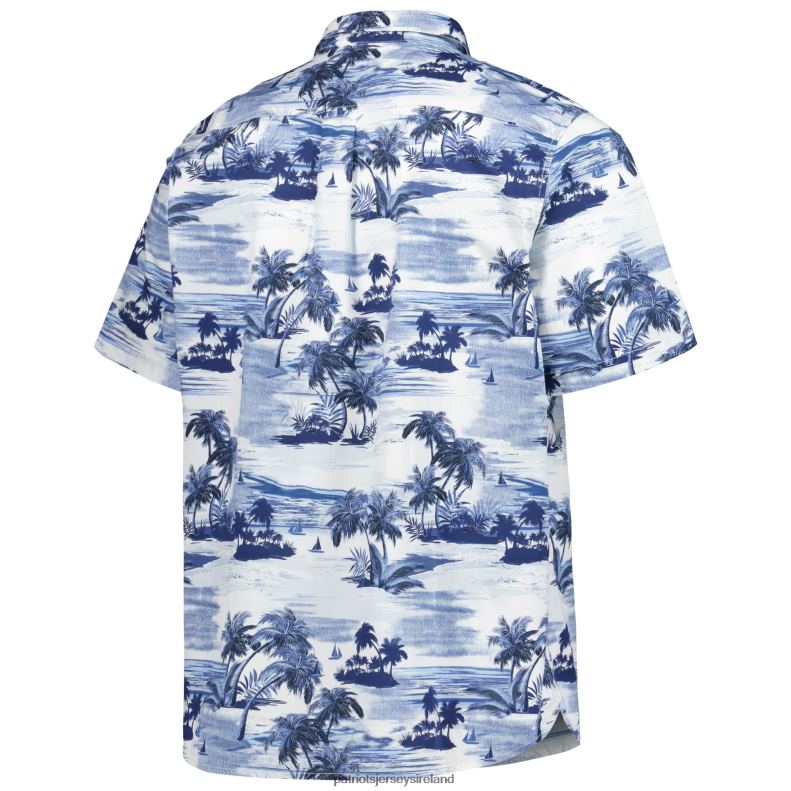Patriots Jersey Men Tommy Bahama Navy Sport Tropical Horizons Button-Up Shirt 8226D1628 Clothing