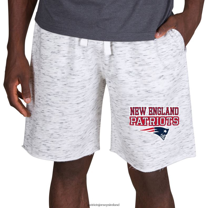 Patriots Jersey Men Concepts Sport White/Charcoal Alley Fleece Shorts 8226D1732 Clothing