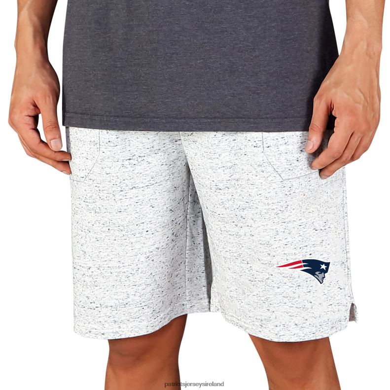 Patriots Jersey Men Concepts Sport White/Charcoal Throttle Knit Jam Shorts 8226D1715 Clothing