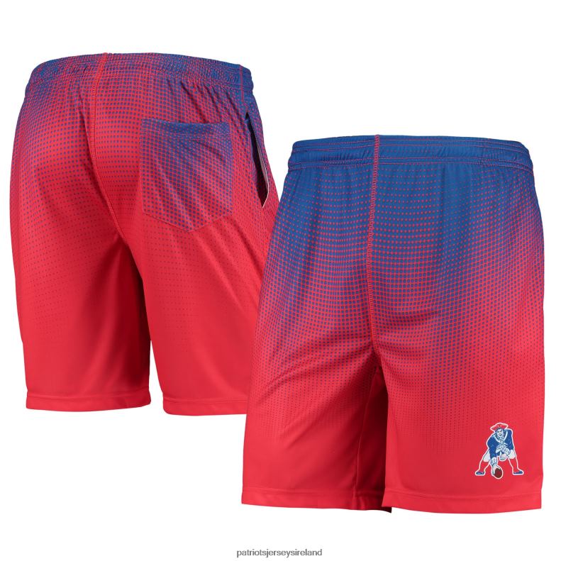 Patriots Jersey Men FOCO Royal/Red Historic Logo Pixel Gradient Training Shorts 8226D1719 Clothing