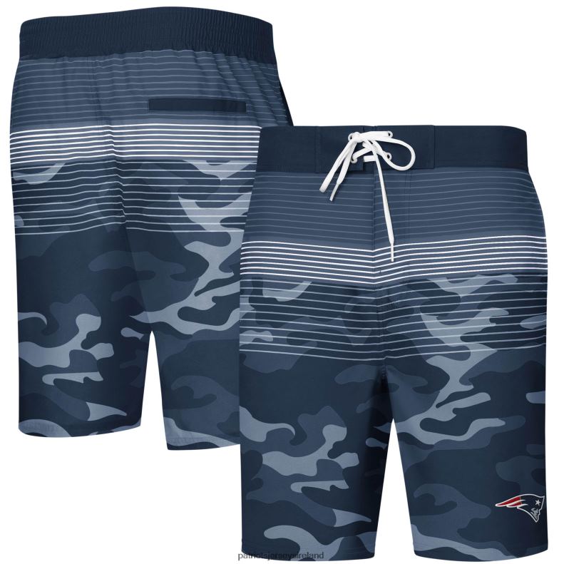 Patriots Jersey Men G-III Sports by Carl Banks Navy Wave Swim Trunks 8226D1740 Clothing