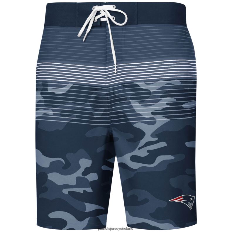 Patriots Jersey Men G-III Sports by Carl Banks Navy Wave Swim Trunks 8226D1740 Clothing