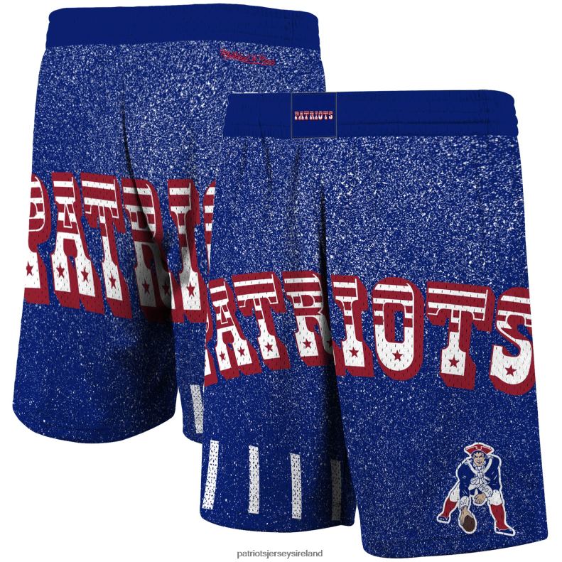 Patriots Jersey Men Mitchell & Ness Royal Jumbotron Shorts 8226D1710 Clothing