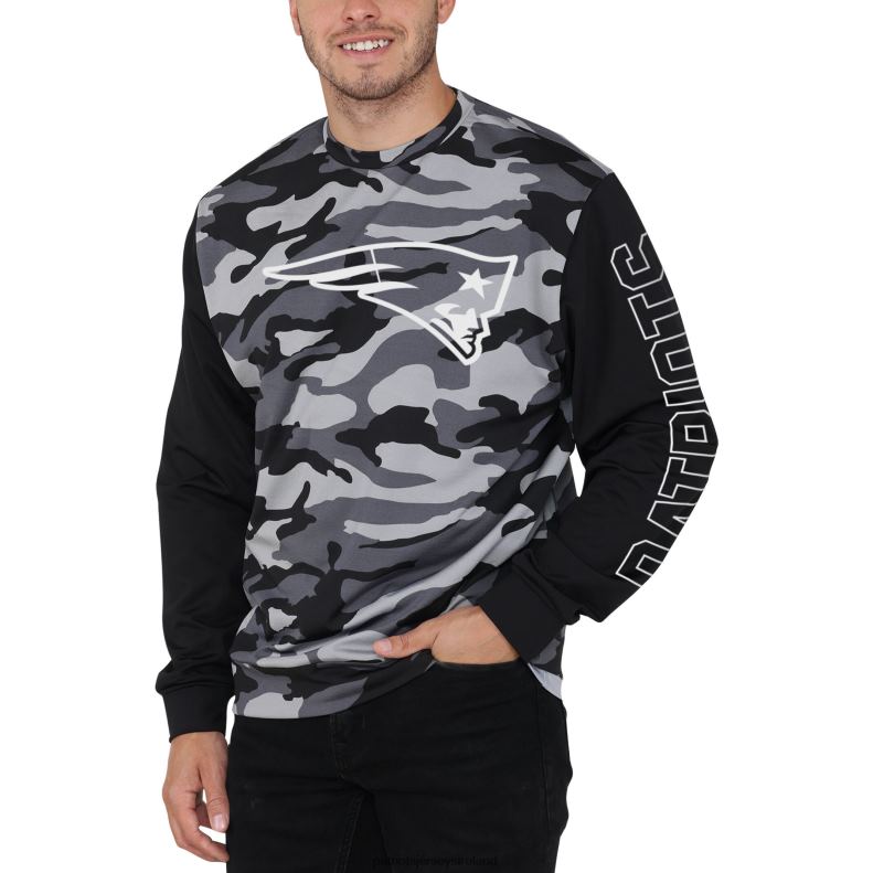 Patriots Jersey Men FOCO Black Camo Long Sleeve T-Shirt 8226D2041 Clothing