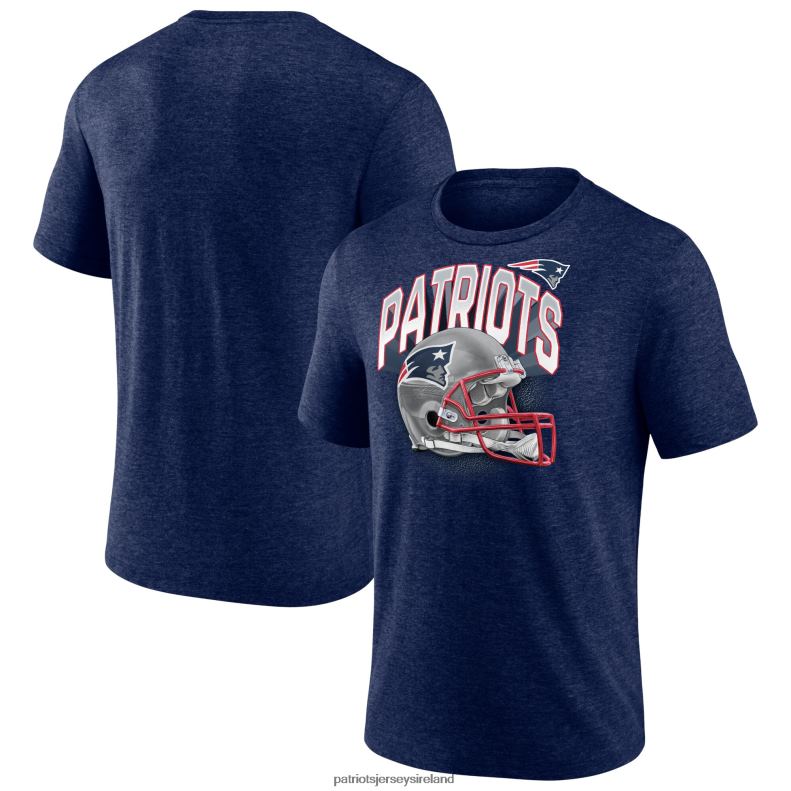 Patriots Jersey Men Fanatics Branded Heathered Navy End Around Tri-Blend T-Shirt 8226D1907 Clothing