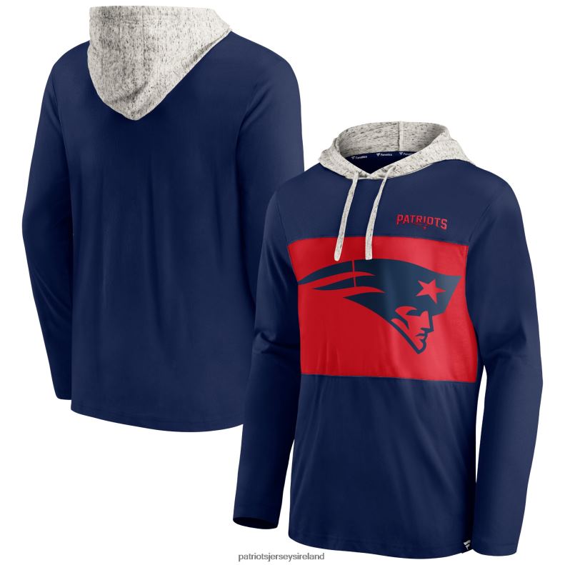 Patriots Jersey Men Fanatics Branded Navy Long Sleeve Hoodie T-Shirt 8226D2064 Clothing