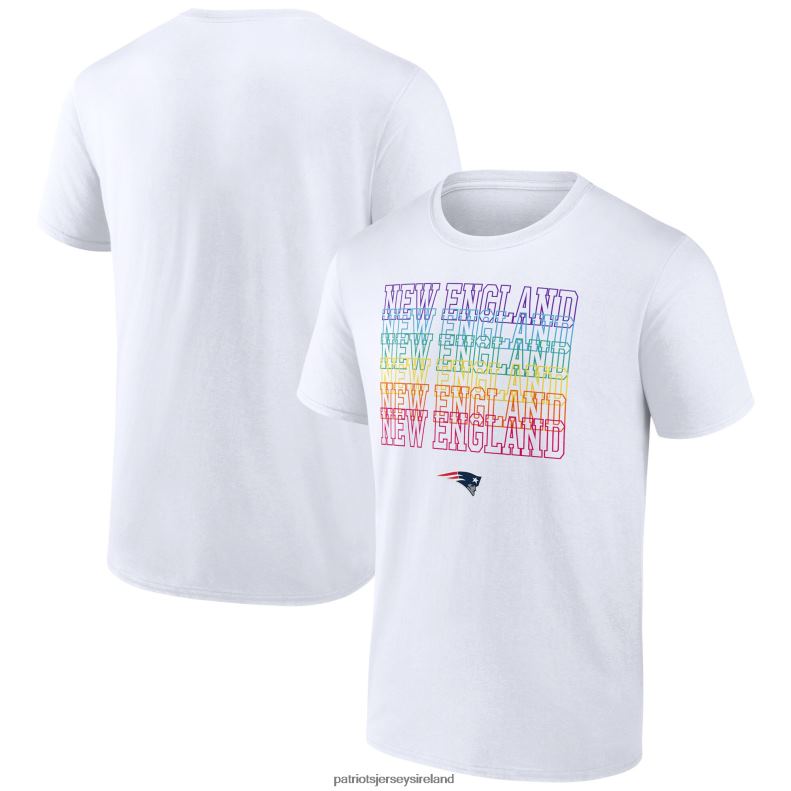 Patriots Jersey Men Fanatics Branded White City Pride Logo T-Shirt 8226D2045 Clothing