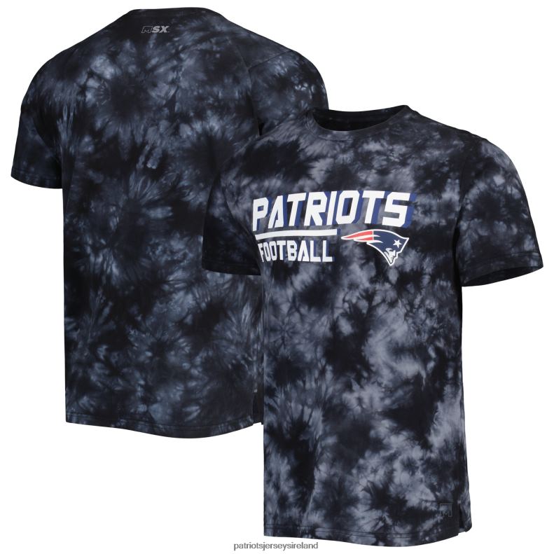 Patriots Jersey Men MSX by Michael Strahan Black Recovery Tie-Dye T-Shirt 8226D1902 Clothing