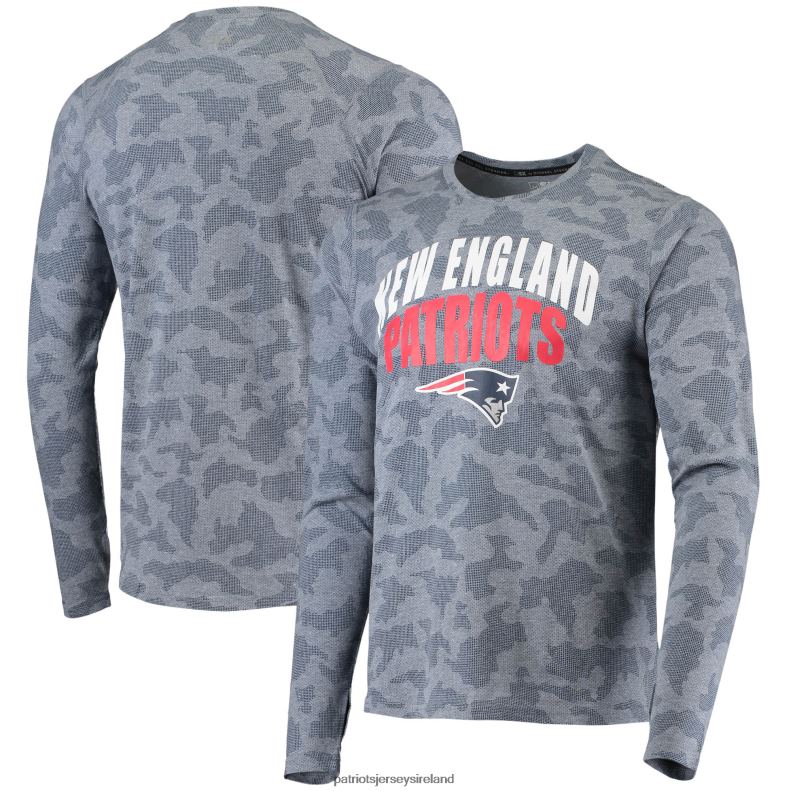 Patriots Jersey Men MSX by Michael Strahan Navy Camo Performance Long Sleeve T-Shirt 8226D2039 Clothing
