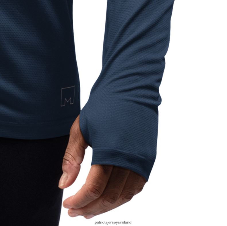 Patriots Jersey Men MSX by Michael Strahan Navy Interval Long Sleeve Raglan T-Shirt 8226D2037 Clothing