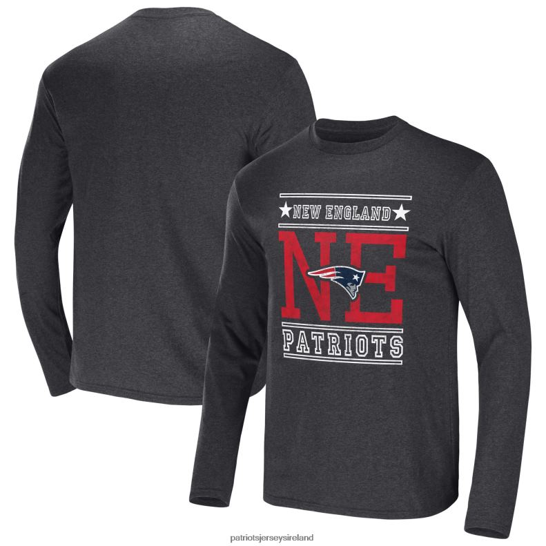 Patriots Jersey Men NFL x Darius Rucker Collection by Fanatics Heathered Charcoal Long Sleeve T-Shirt 8226D2048 Clothing