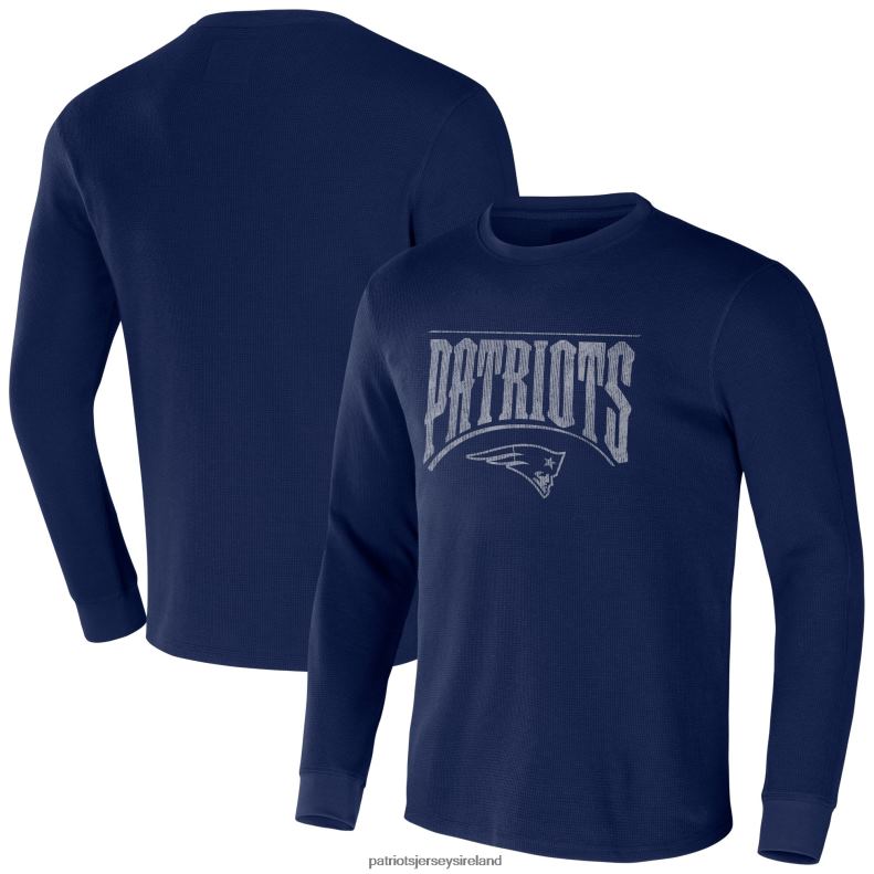Patriots Jersey Men NFL x Darius Rucker Collection by Fanatics Navy Long Sleeve Thermal T-Shirt 8226D2049 Clothing