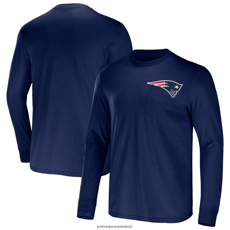 Patriots Jersey Men NFL x Darius Rucker Collection by Fanatics Navy Team Long Sleeve Pocket T-Shirt 8226D1935 Clothing