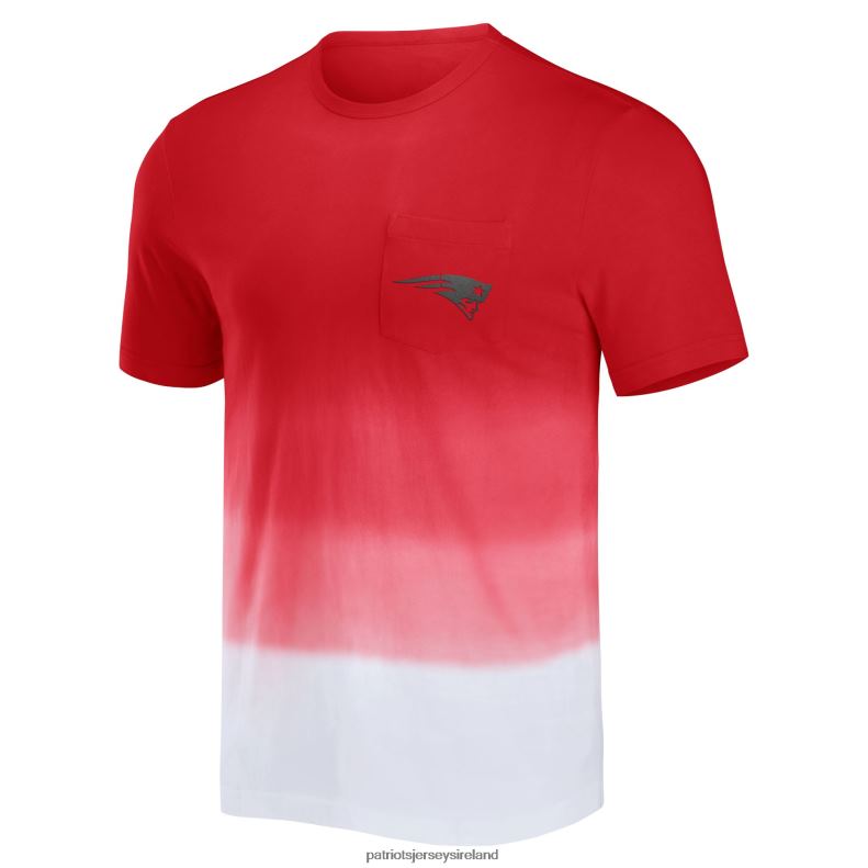 Patriots Jersey Men NFL x Darius Rucker Collection by Fanatics Red/White Dip Dye Pocket T-Shirt 8226D2050 Clothing