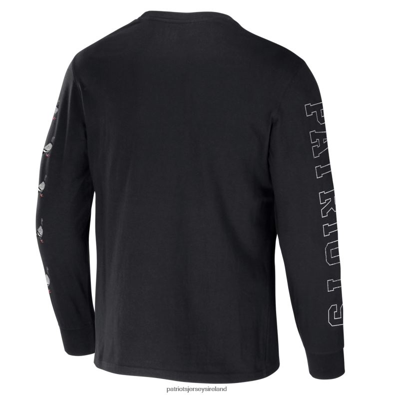Patriots Jersey Men NFL x Staple Black World Renowned Long Sleeve T-Shirt 8226D1928 Clothing
