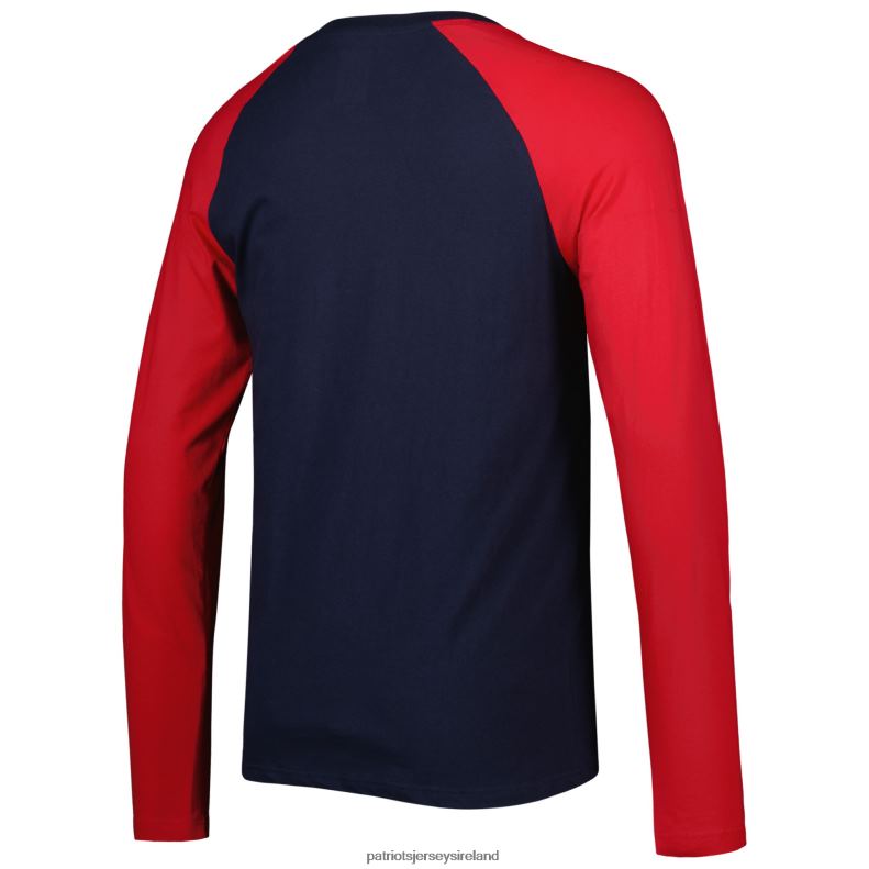 Patriots Jersey Men New Era Navy Current Raglan Long Sleeve T-Shirt 8226D1950 Clothing