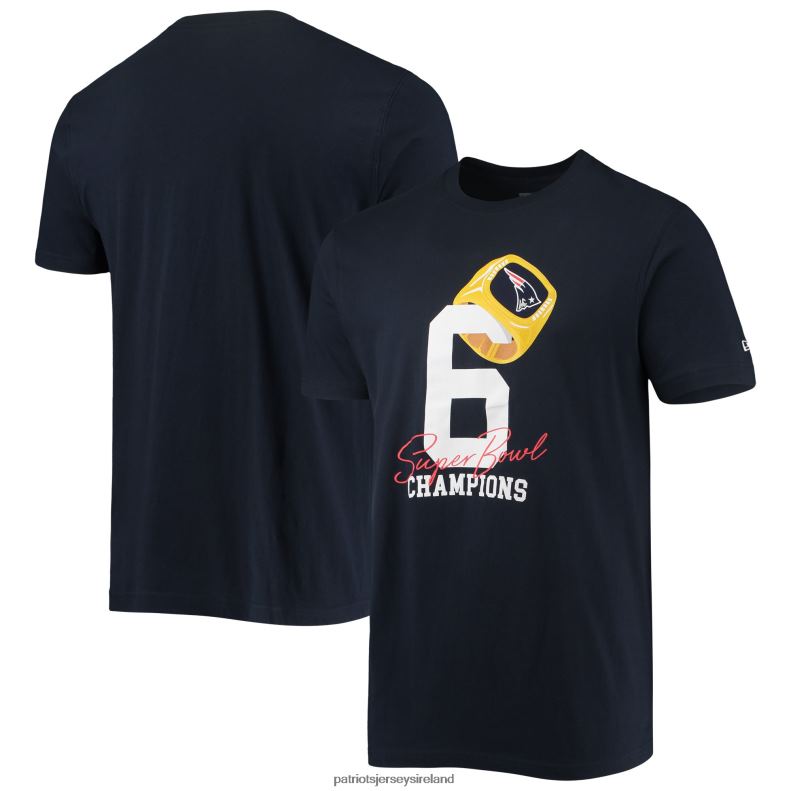 Patriots Jersey Men New Era Navy Local Count the Rings T-Shirt 8226D1990 Clothing