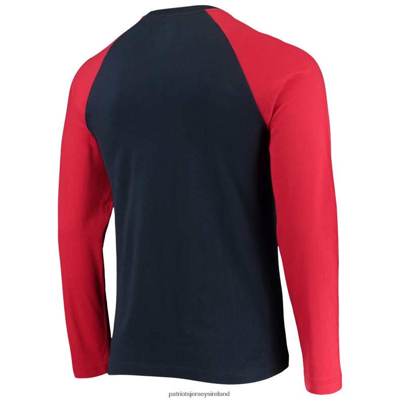 Patriots Jersey Men New Era Navy/Red League Raglan Long Sleeve T-Shirt 8226D2067 Clothing