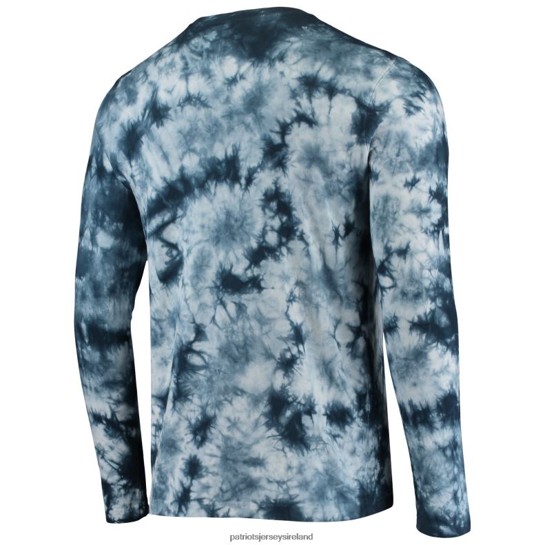 Patriots Jersey Men New Era Navy Tie-Dye Long Sleeve T-Shirt 8226D2020 Clothing