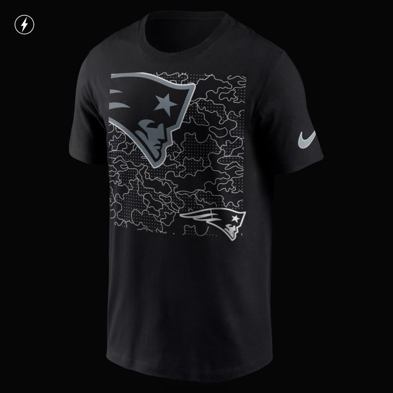 Patriots Jersey Men Nike Black RFLCTV T-Shirt 8226D1809 Clothing