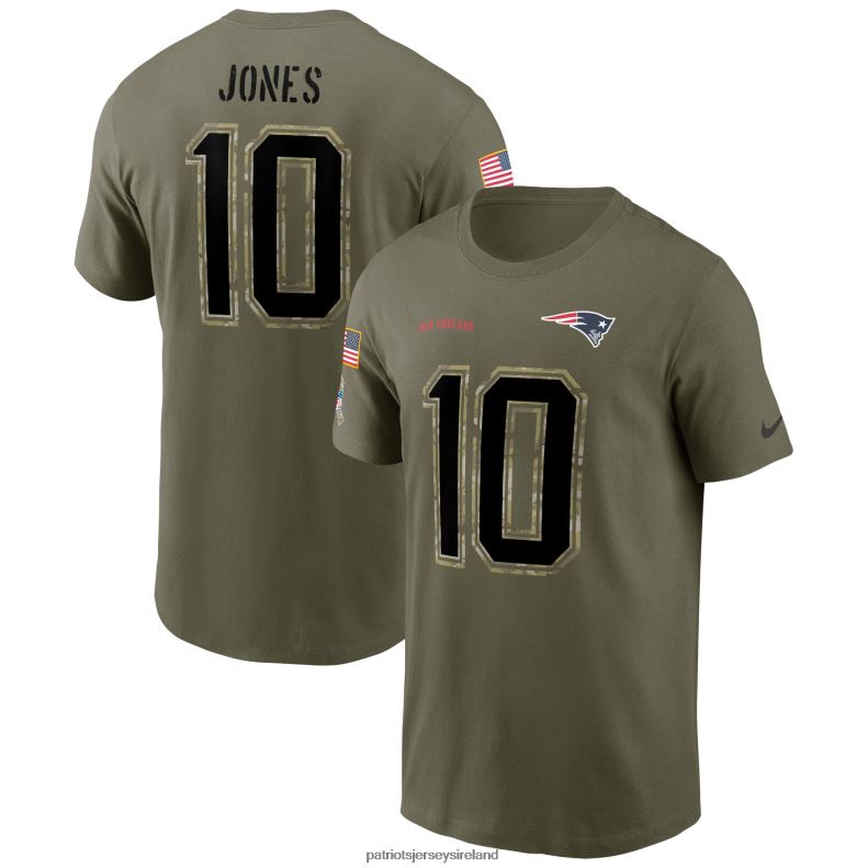 Patriots Jersey Men Nike Mac Jones Olive 2022 Salute To Service Name & Number T-Shirt 8226D1866 Clothing