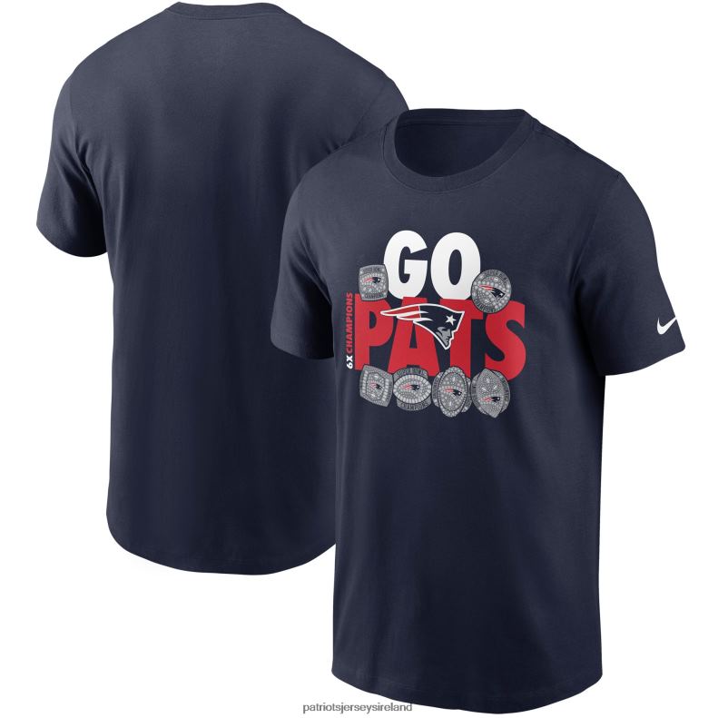 Patriots Jersey Men Nike Navy Hometown Collection 6x T-Shirt 8226D2002 Clothing