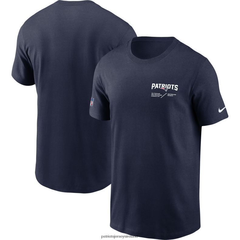 Patriots Jersey Men Nike Navy Sideline Infograph Lockup Performance T-Shirt 8226D1959 Clothing