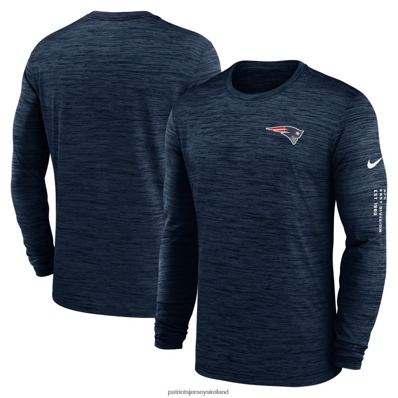 Patriots Jersey Men Nike Navy Velocity Long Sleeve T-Shirt 8226D1849 Clothing