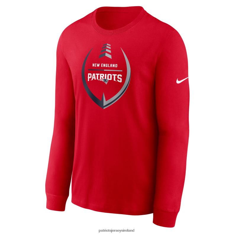 Patriots Jersey Men Nike Red Icon Legend Long Sleeve T-Shirt 8226D1888 Clothing