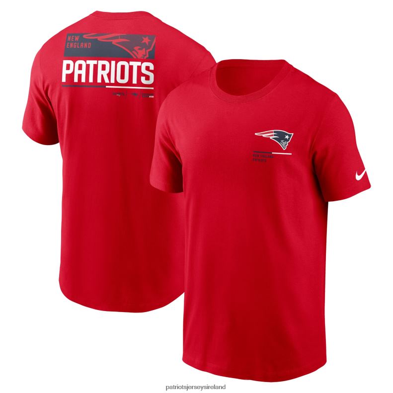 Patriots Jersey Men Nike Red Team Incline T-Shirt 8226D1915 Clothing