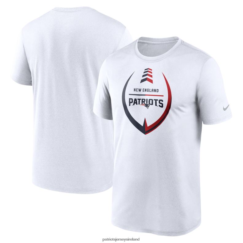 Patriots Jersey Men Nike White Icon Legend Performance T-Shirt 8226D1947 Clothing