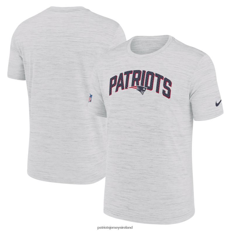 Patriots Jersey Men Nike White Sideline Velocity Athletic Stack Performance T-Shirt 8226D1810 Clothing