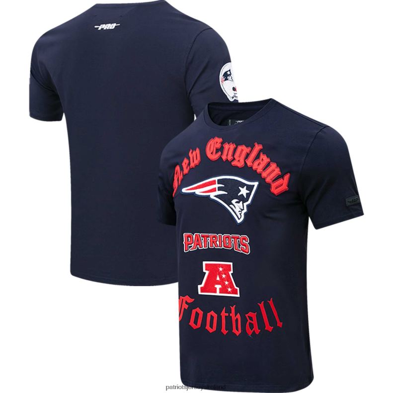 Patriots Jersey Men Pro Standard Navy Old English T-Shirt 8226D1976 Clothing