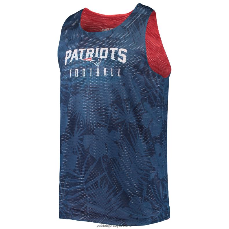 Patriots Jersey Men FOCO Navy Floral Reversible Mesh Tank Top 8226D2026 Clothing
