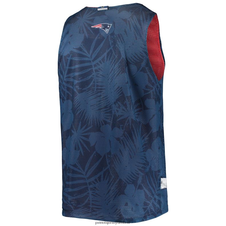 Patriots Jersey Men FOCO Navy Floral Reversible Mesh Tank Top 8226D2026 Clothing