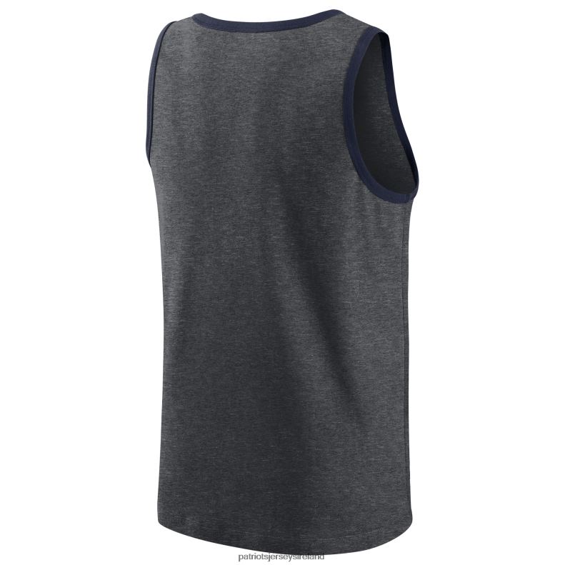 Patriots Jersey Men Nike Heathered Charcoal Tri-Blend Tank Top 8226D1853 Clothing