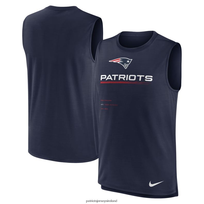 Patriots Jersey Men Nike Navy Muscle Trainer Tank Top 8226D1783 Clothing