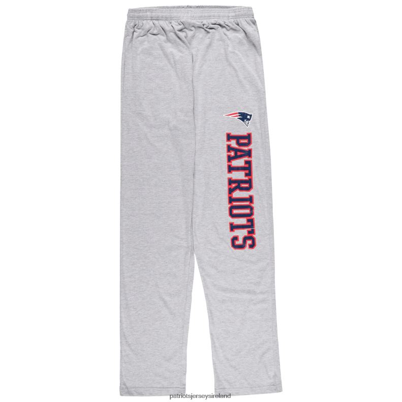 Patriots Jersey Men Concepts Sport Navy/Heather Gray Big & Tall T-Shirt & Pajama Pants Sleep Set 8226D1754 Clothing