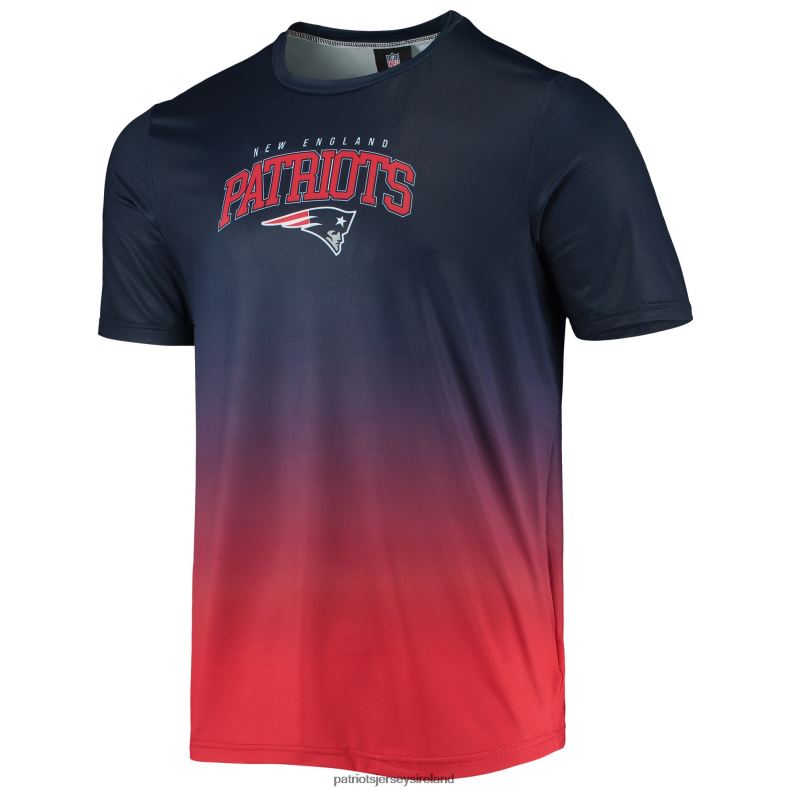 Patriots Jersey Men FOCO Navy/Red Gradient Rash Guard Swim Shirt 8226D1767 Clothing