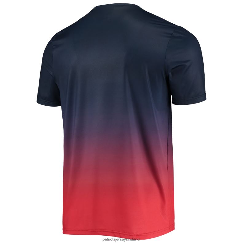 Patriots Jersey Men FOCO Navy/Red Gradient Rash Guard Swim Shirt 8226D1767 Clothing