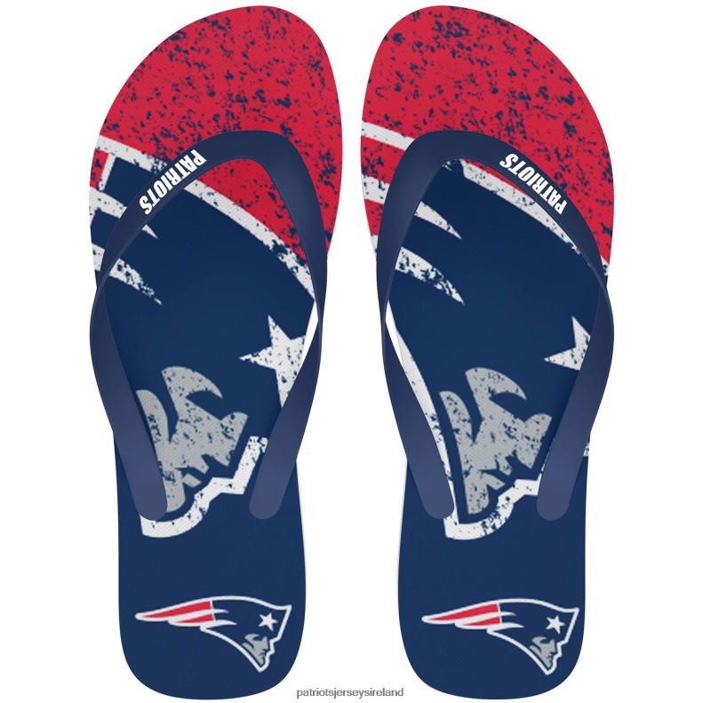 Patriots Jersey Men FOCO Big Logo Flip-Flops 8226D109 Footwear
