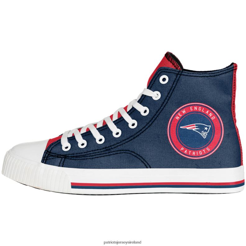 Patriots Jersey Men FOCO High Top Canvas Sneakers 8226D104 Footwear